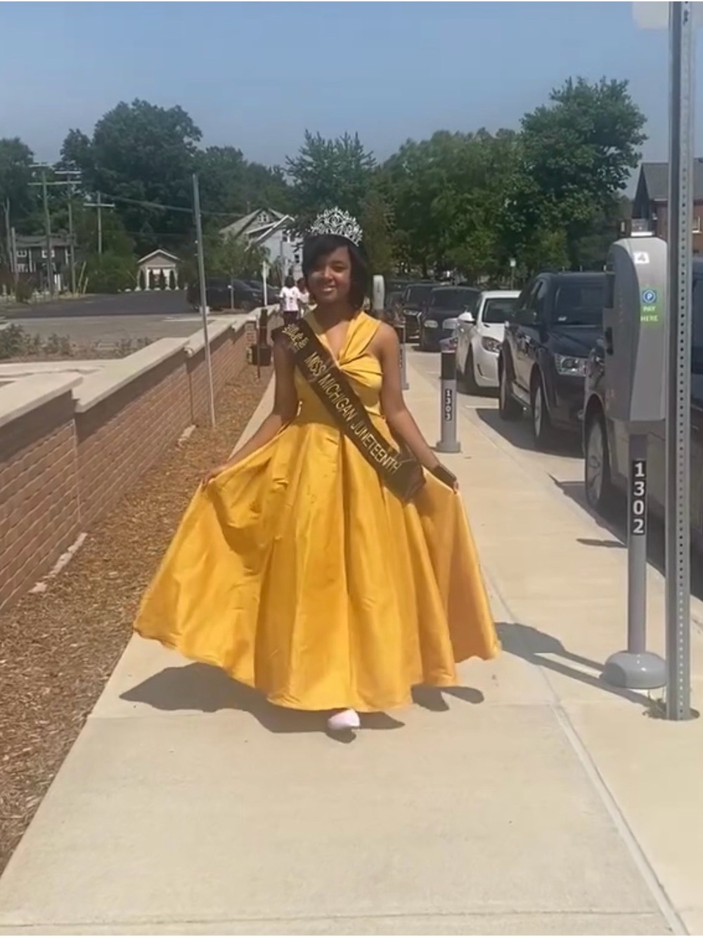 Yellow Ball Gown Prom Dress